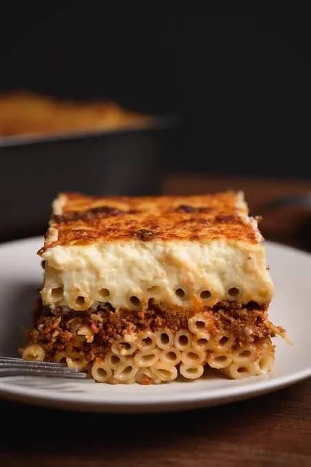 Pastítsio frites, 1 viande